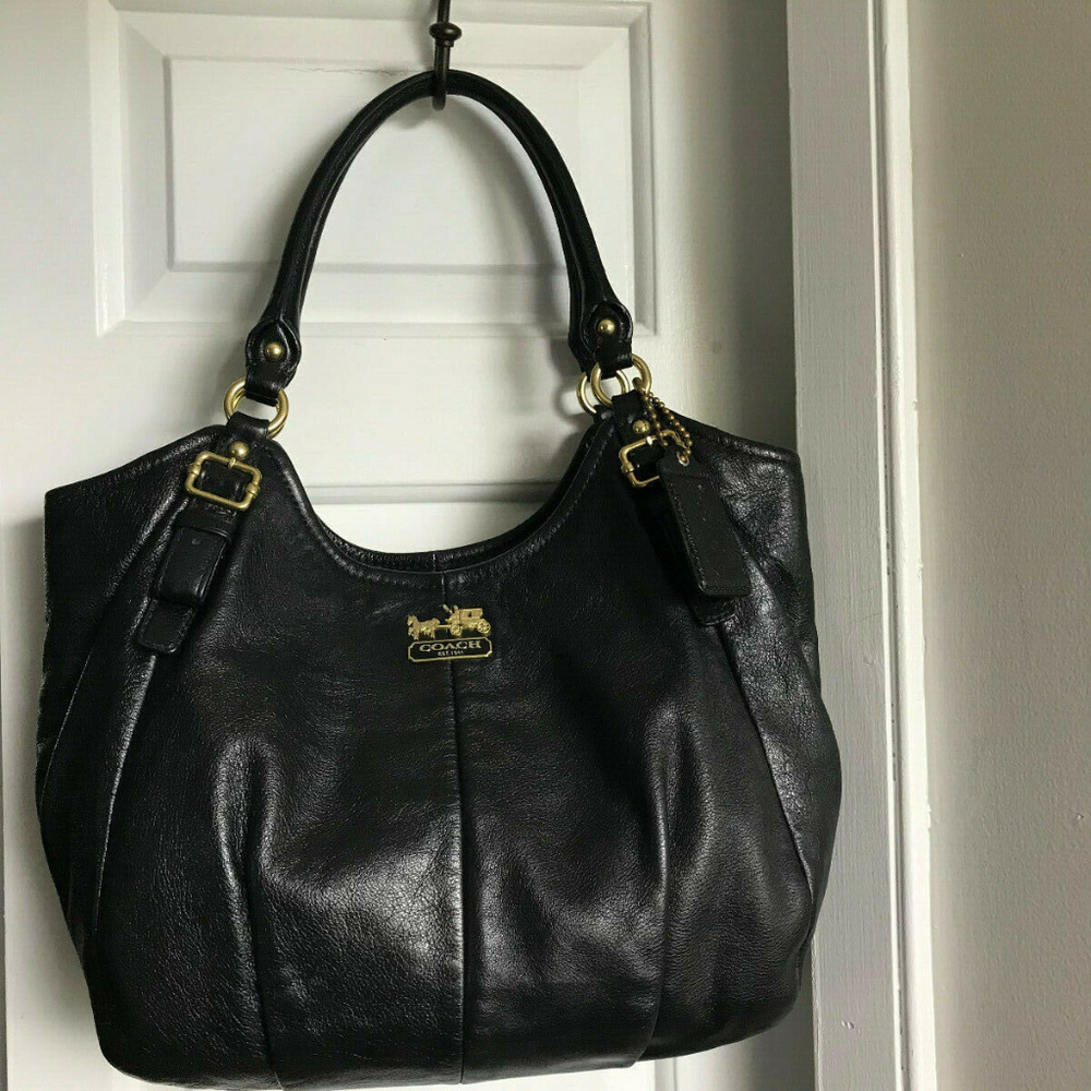 Coach Madison Abigail Black Leather Bag